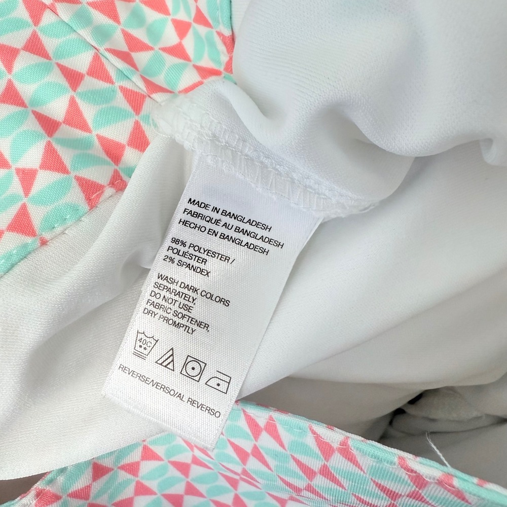 IZOD Golf Womens Geometric Print Skort Pink Mint Green Active Skirt Size‎ 10 - Picture 9 of 9